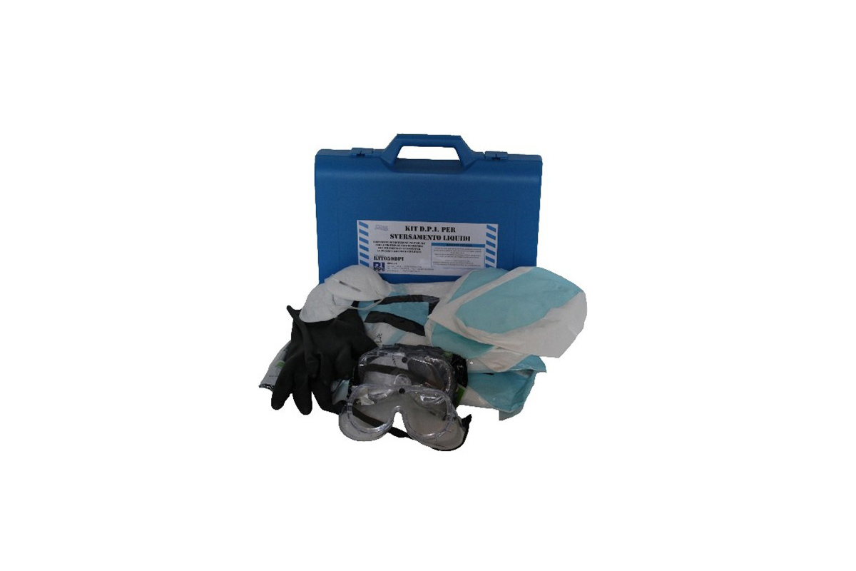 KIT059DPI41_Kit_Antisversamento_DPI_Rischio_Biologico_Rimol