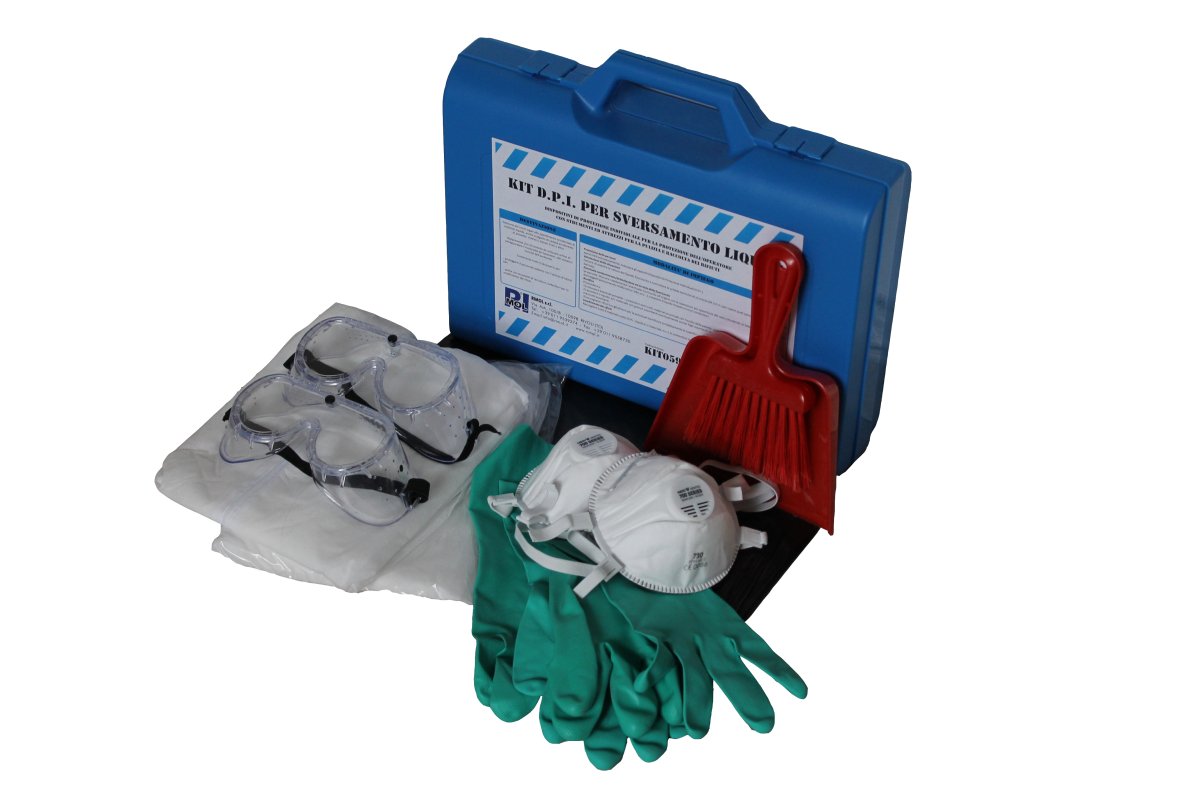 KIT059DPI_Kit_Antisversamento_DPI_Rischio_Biologico_Rimol